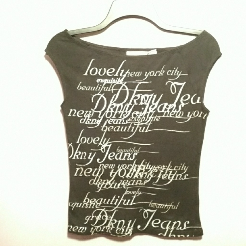 DKNY Medium Top Black Glitter A107